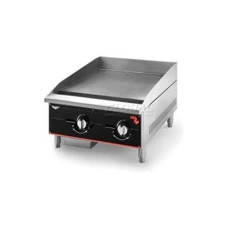 Vollrath Co Vollrath Cayenne 24" Heavy Duty Gas Griddle, 924GGM, 2 Burners, 60000 BTU 924GGM